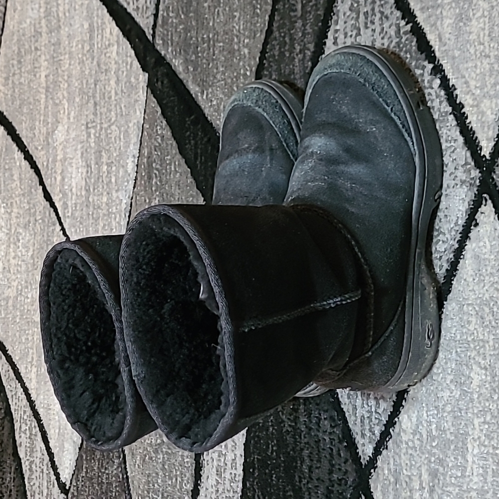 UGG AUSTRALIA ULTIMATE SHORT LEATHER BOOTS PRICE FIRM